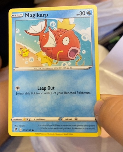 2020 Pokemon Sword & Shield Rebel Clash #39 Magikarp — front