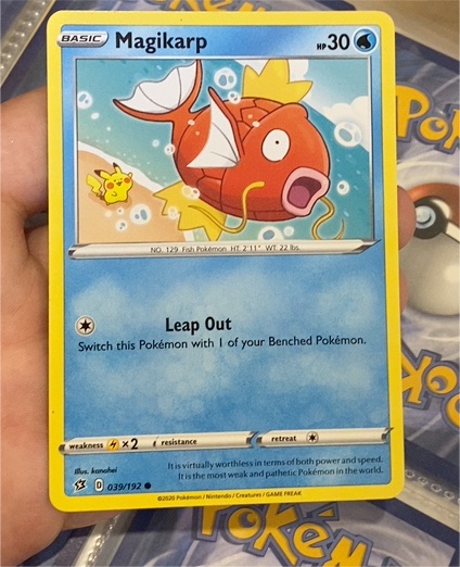 2020 Pokémon Rebel Clash #039 Magikarp — front
