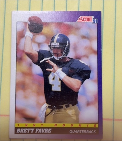 1991 Score #611 Brett Favre Rookie Card — front
