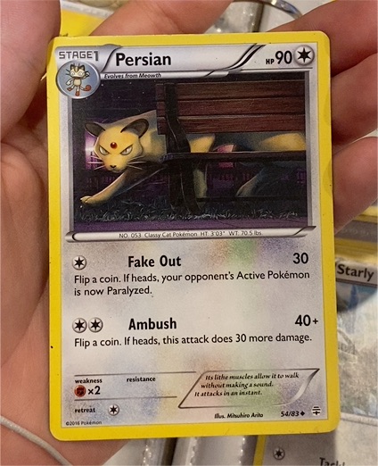 2016 Pokémon Generations #54 Persian — front
