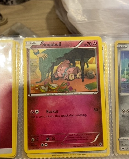 2016 Pokémon XY Fates Collide #68 Snubbull — front
