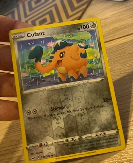 2020 Pokémon Sword & Shield #136 Cufant — front