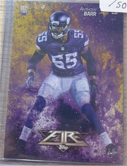 2014 Topps Fire #118 Anthony Barr — front