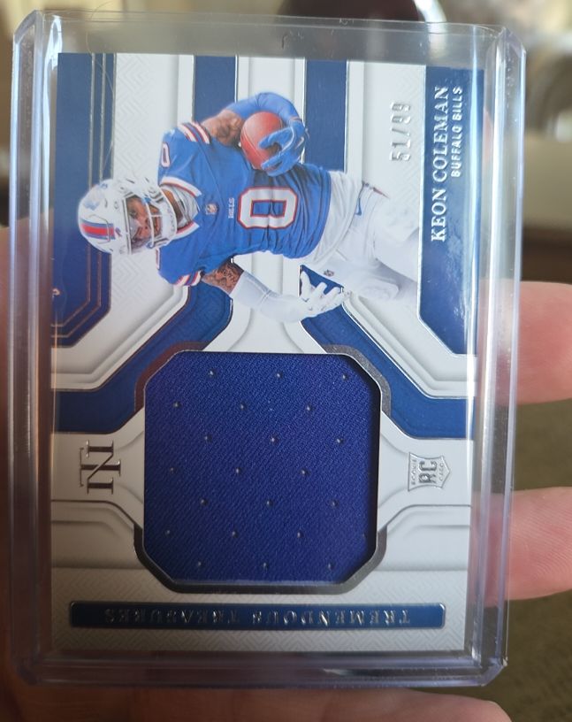 2023 Panini National Treasures Tremendous Treasures #51 Keon Coleman — front