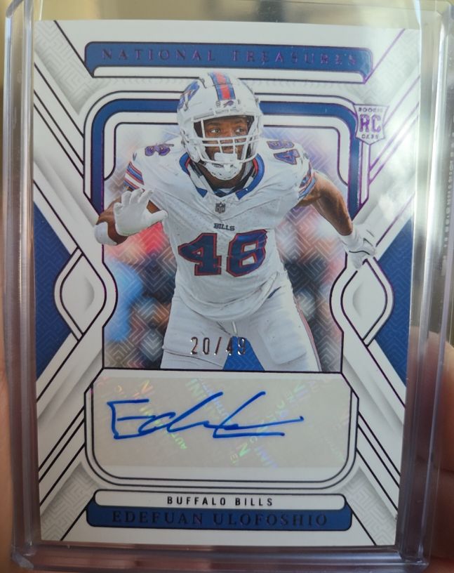 2024 Panini National Treasures #139 Edefuan Ulofoshio — front