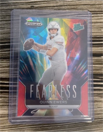 2024 Panini Prizm Draft Picks Fearless #F-QE Quinn Ewers — front