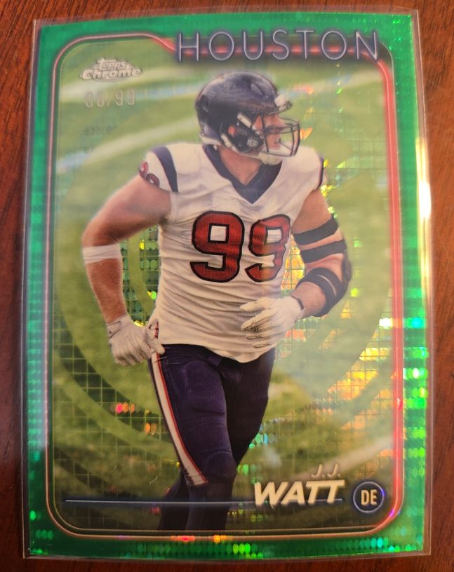 2024 Topps Chrome #82 J.J. Watt — front