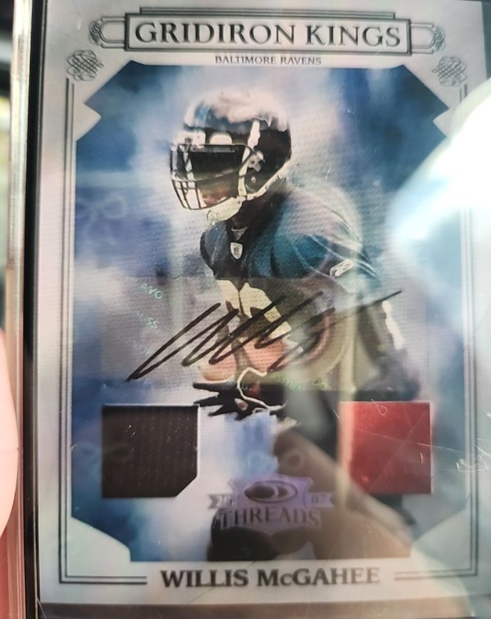 2007 Donruss Threads Gridiron Kings Willis McGahee — front