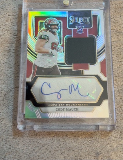 2023 Panini Select Rookie Signature Memorabilia #RSM-CMA Cody Mauch — front