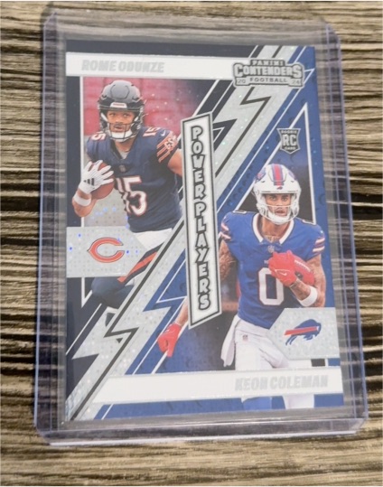 2024 Panini Contenders #24 Power Players Rome Odunze & Keon Coleman — front