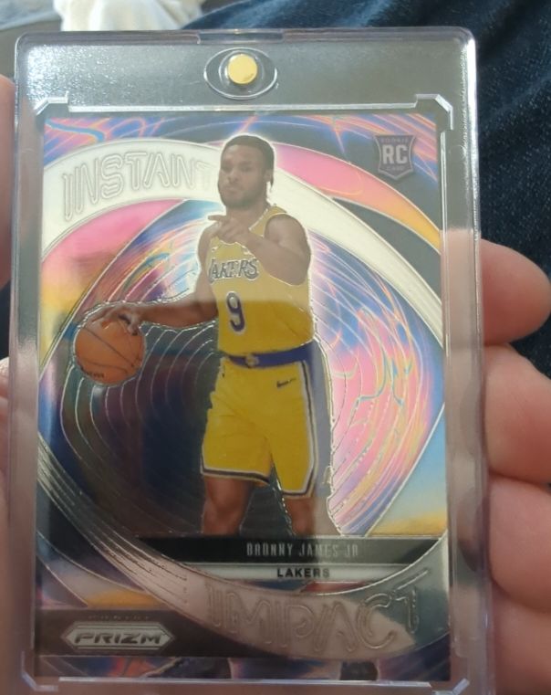 2024-25 Panini Prizm Instant Impact #7 Bronny James Jr. — front