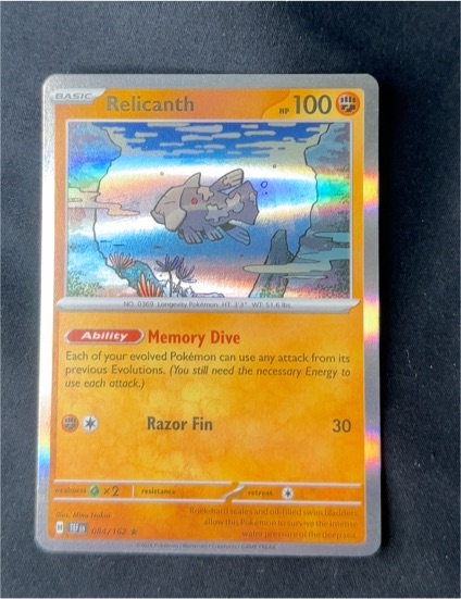 2024 Pokémon Scarlet & Violet Temporal Forces #084 Relicanth — front
