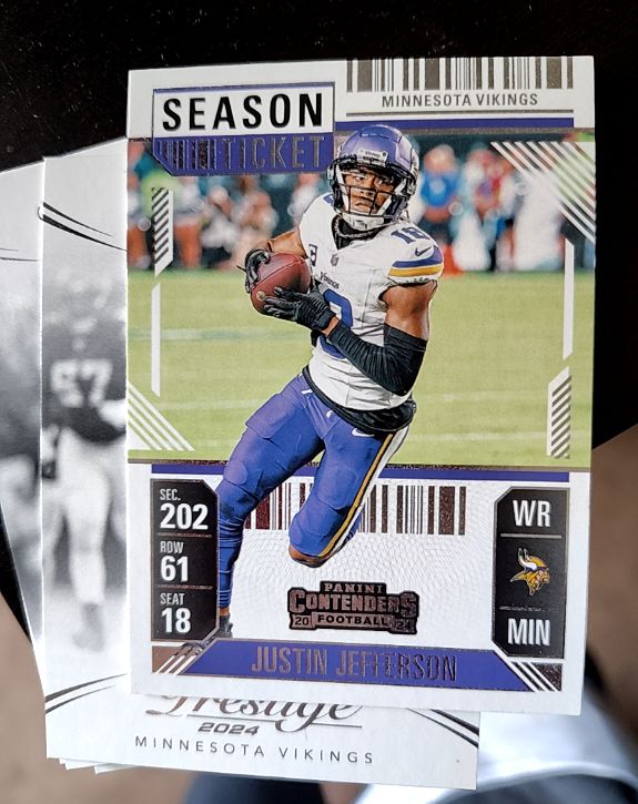 2024 Panini Contenders Season Ticket #65 Justin Jefferson — front