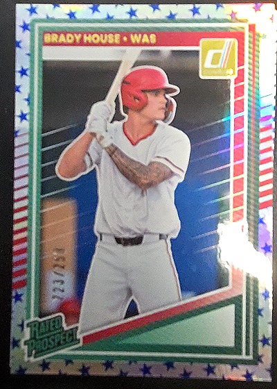 2025 Donruss Rated Prospect #150 Brady House — front