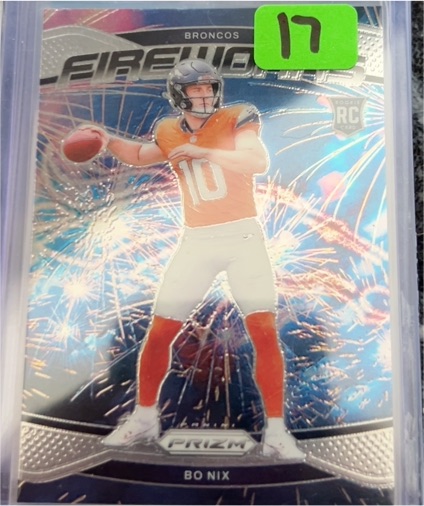 2024 Panini Prizm Fireworks #23 Bo Nix — front