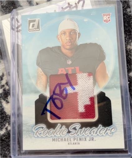 2024 Donruss Rookie Holiday Sweaters #RHS-MPE Michael Penix Jr. — front
