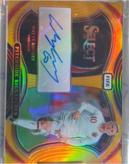 2024 Panini Select FIFA Pitchside Signatures Wayne Rooney — front