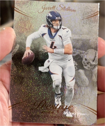 2024 Panini Prestige #86 Jarrett Stidham Diamond Xtra Points — front