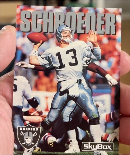 1992 SkyBox Impact #186 Jay Schroeder — front