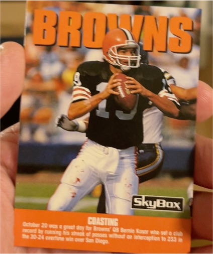 1992 SkyBox Impact #281 Bernie Kosar — front