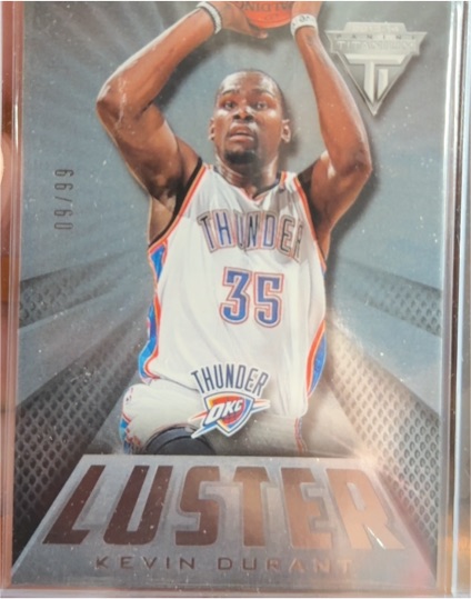 2013-14 Panini Titanium Luster Kevin Durant #/99 — front