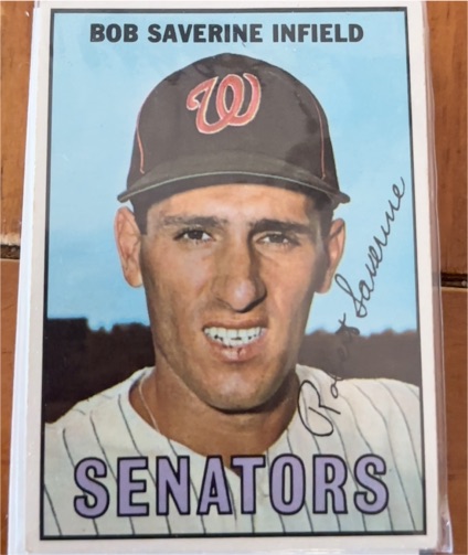 1967 Topps #27 Bob Saverine — front