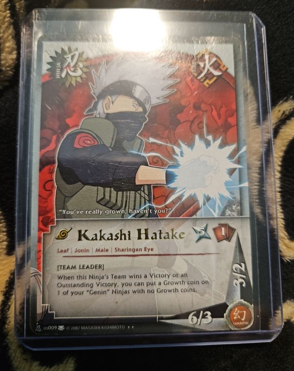 2003 Naruto CCG #us009 Kakashi Hatake — front