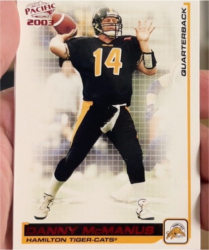 2003 Pacific CFL #14 Danny McManus — front