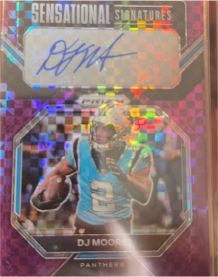 2024 Panini Prizm Draft Picks Sensational Signatures #SS-DJM DJ Moore — front