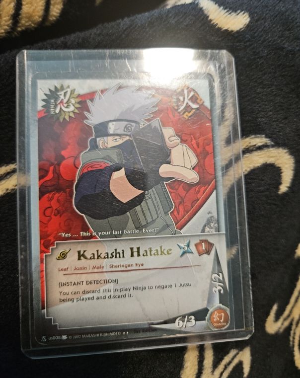 Naruto CCG 2002 us008 Kakashi Hatake — front
