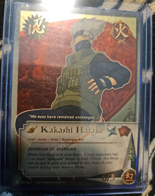 2002 Naruto CCG #192 Kakashi Hatake — front
