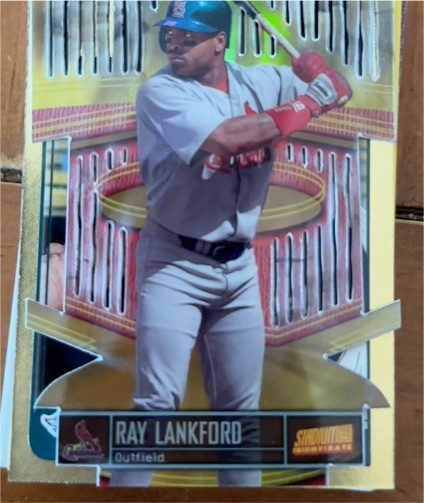 1999 Topps Stadium Club Triumvirate Luminous #T5B Ray Lankford — front