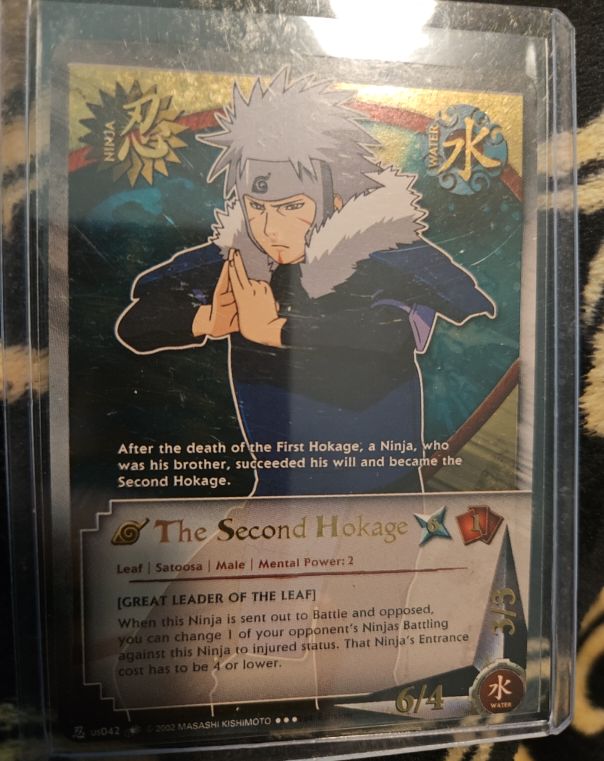 2002 Naruto CCG #US042 The Second Hokage Tobirama Senju — front