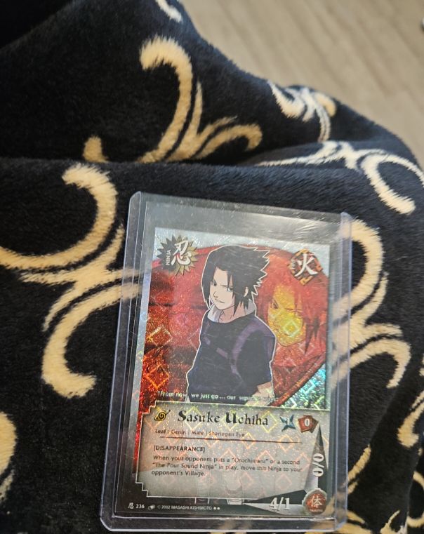 2002 Naruto CCG #236 Sasuke Uchiha — front