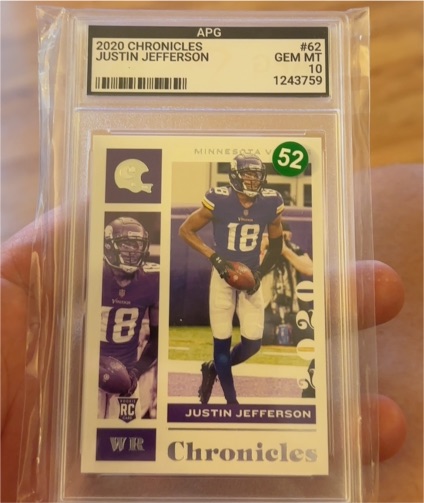 2020 Panini Chronicles #62 Justin Jefferson — front