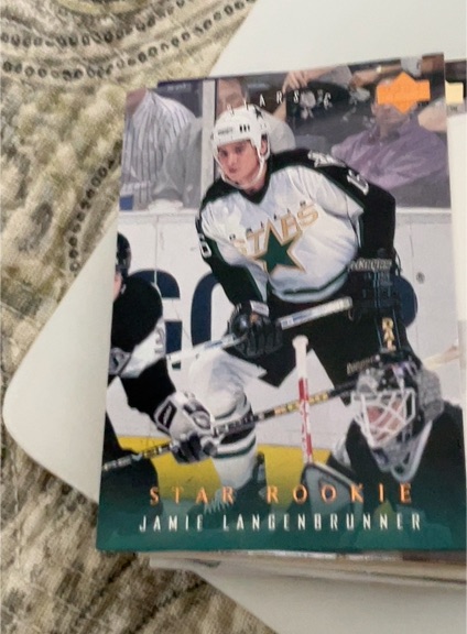 1995-96 Upper Deck Star Rookie #503 Jamie Langenbrunner — front