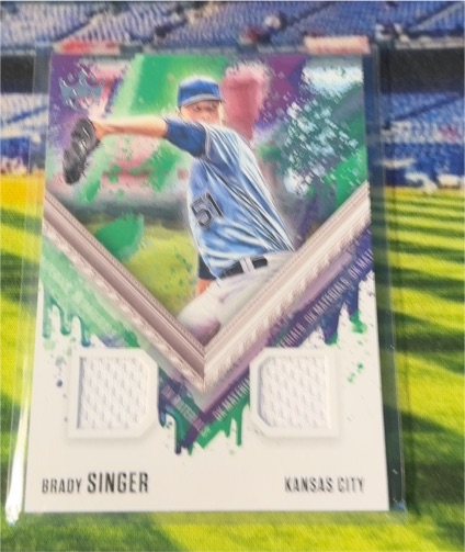 2021 Panini Diamond Kings DK Materials Brady Singer — front