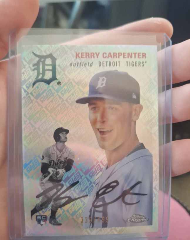 2023 Topps Chrome Platinum Anniversary #69 Kerry Carpenter — front