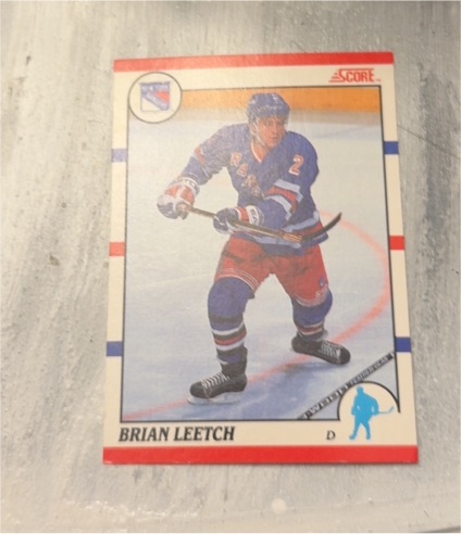 1990-91 Score #225 Brian Leetch — front