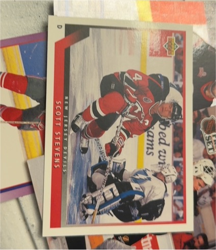 1992 Upper Deck #D Scott Stevens — front