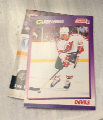 1991 Score #22 Claude Lemieux — front