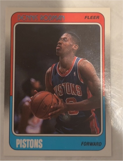 1988-89 Fleer #43 Dennis Rodman — front