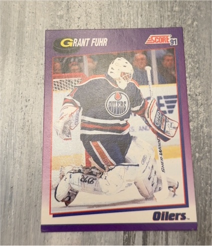 1991 Score #114 Grant Fuhr — front