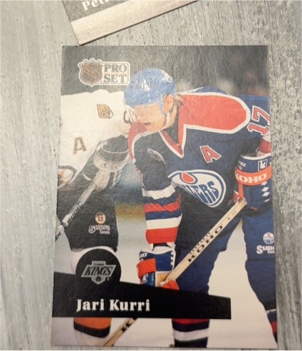 1991-92 Pro Set #93 Jari Kurri Los Angeles Kings — front