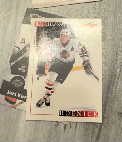 1995-96 Score Black Ice #55 Jeremy Roenick — front