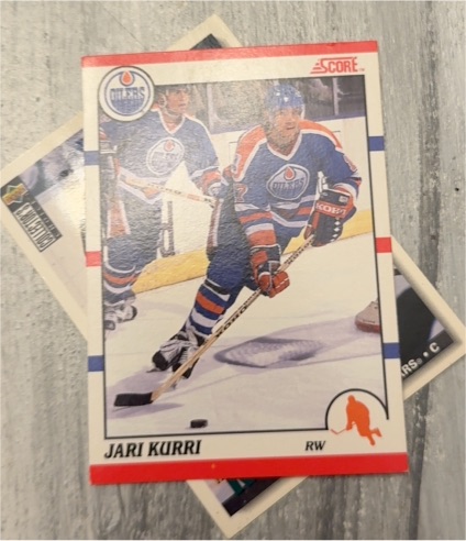 1990 Score #158 Jari Kurri — front