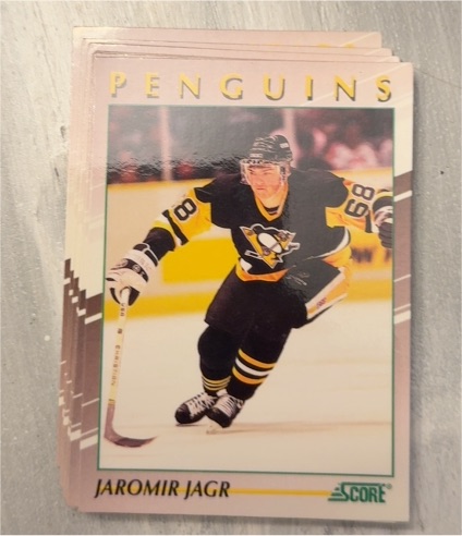 1991-92 Score Young Superstars #38 Jaromir Jagr — front