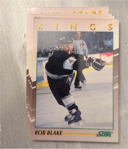 1991-92 Score Young Superstars #8 Rob Blake — front