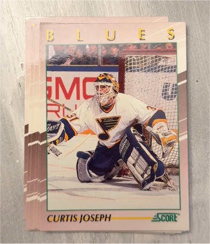 1991-92 Score Young Superstars #19 Curtis Joseph — front