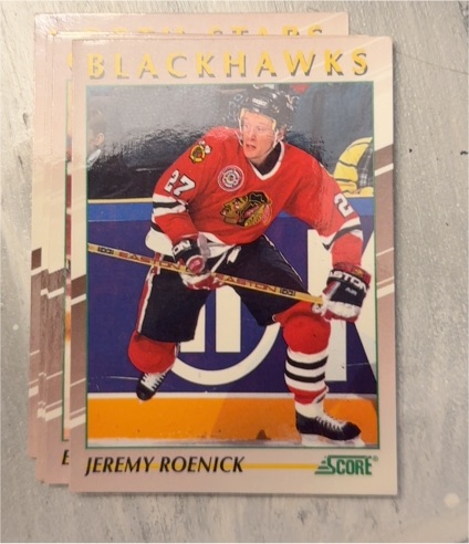1991-92 Score Young Superstars #21 Jeremy Roenick — front
